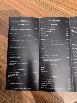 Menu 1   at New Vegas in Haarlem