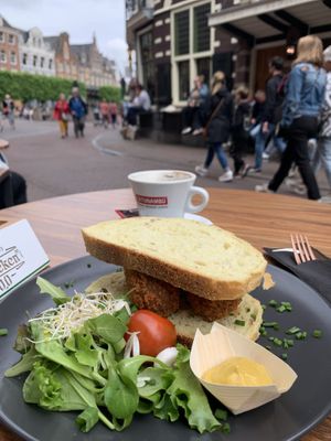 Traditional vegan Dutch croquettes   at New Vegas in Haarlem