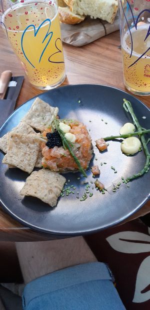 Vegan zalmtartaar at New Vegas in Haarlem