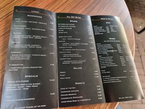 Lunch menu (july 2022) at New Vegas in Haarlem