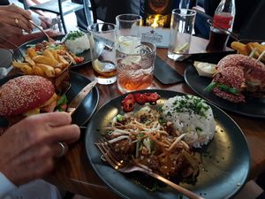 rice dishes and burgers at New Vegas in Haarlem