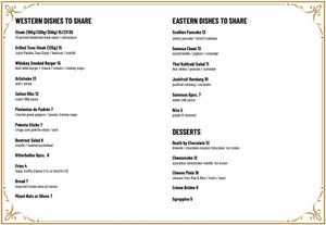 New Shared Dinner menu for this summer! at New Vegas in Haarlem