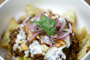 Samosa Chaat at New Vegas in Haarlem