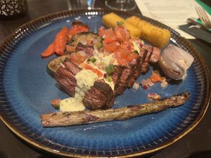 3D printed vegan steak  at New Vegas in Haarlem