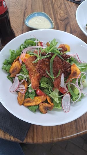 Caesar salad with dressing on the side at New Vegas in Haarlem