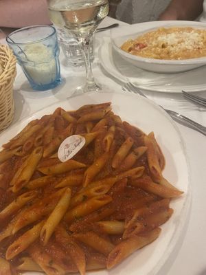 Pasta arrabiata  at Bella Napoli in Bergamo