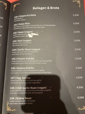 Veganes Naanbrot   at Taj Mahal in Oberstdorf