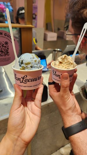 Planet Earth on the left at Van Leeuwen Ice Cream - Rock Center in New York City