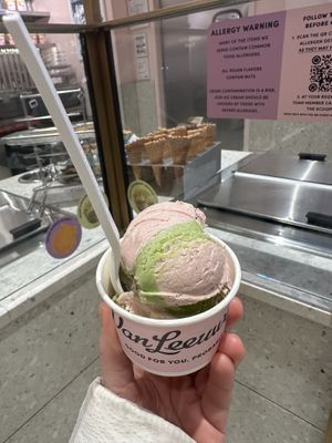 Strawberry Matcha  at Van Leeuwen Ice Cream - Rock Center in New York City