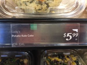 See! They have Vegetarian tags, but no Vegan makes me sad. at Lucky's Market in Fort Collins