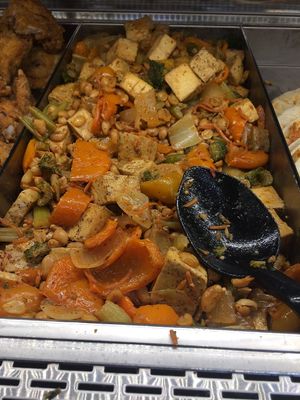 Kung Pao Tofu smells wonderful! at Lucky's Market in Fort Collins