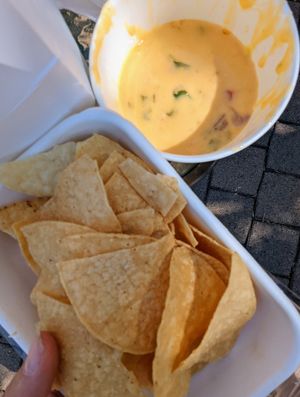 Vegan queso and chips at Tocaya Modern Mexican - Fashion Square in Scottsdale