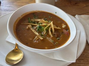 Tortilla Soup. Vegan & Gluten Free 🥳  at Tocaya Modern Mexican - Fashion Square in Scottsdale