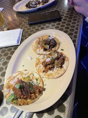 Jackfruit tacos  at Sputnik in Denver