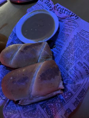 Forgot the name but it’s the spicy portobello sandwich   at Sputnik in Denver