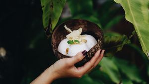 Vegan coconut ice-cream  at Hosay Bowl in Phuket