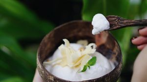 Vegan coconut ice-cream  at Hosay Bowl in Phuket