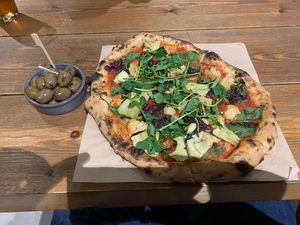 Plant Power Pizza at Stroud Brewery Bar in Stroud