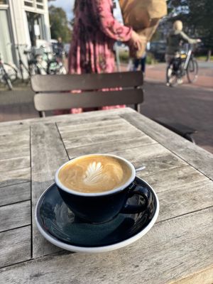 Op het terras in de september zon  at Blend in Haarlem