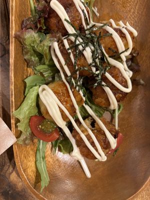 Takoyaki  at Tsumugu Cafe in Tokyo