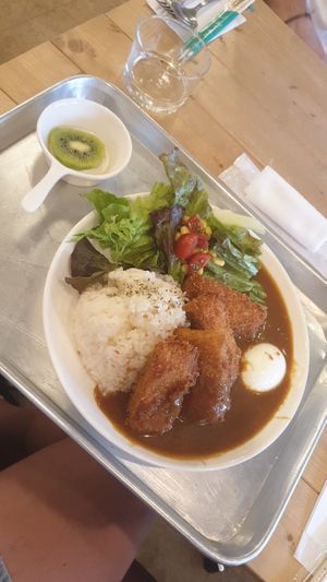 Katsu at Tsumugu Cafe in Tokyo