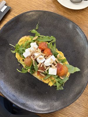 The hummus was so tasty! Really enjoyed the vegan feta too.  at Vascobelo V-bar in Haarlem