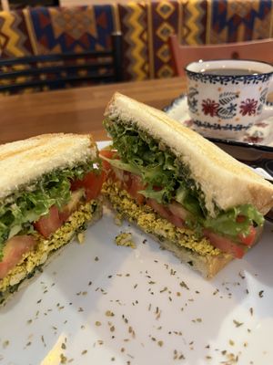 취나물페스토 샌드윛ㅣ  at This World is a Playground - 이 세계는 놀이터예요 in Seoul