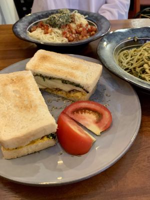 Apple Cheese Sandwich  at This World is a Playground - 이 세계는 놀이터예요 in Seoul