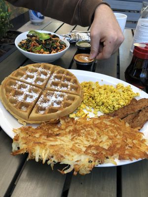 Vegan Slam and Mexican Hash at Vegan Avenue in San Antonio