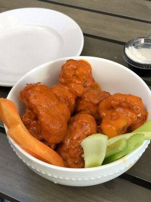 Buffalo Cauliflower Wings  at Vegan Avenue in San Antonio