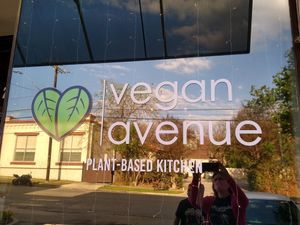 Sign at Vegan Avenue in San Antonio