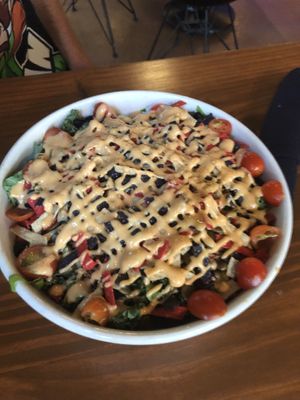 salad at Vegan Avenue in San Antonio