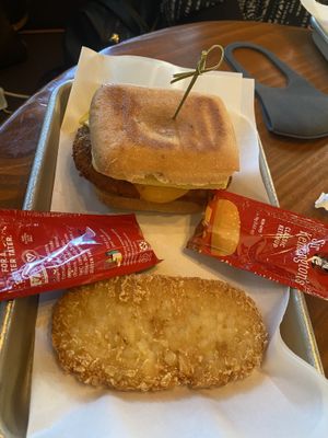 Honee chik’n biscuit  at Vegan Avenue in San Antonio