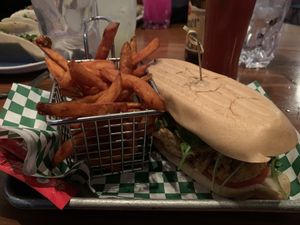 Shroom po boy at Vegan Avenue in San Antonio
