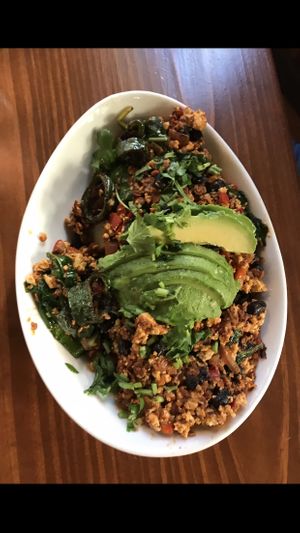 Mexican hash   at Vegan Avenue in San Antonio