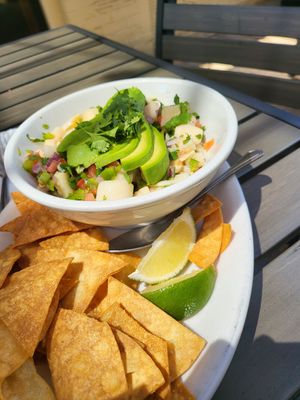 I heart ceviche at Vegan Avenue in San Antonio