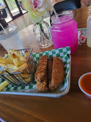 Kids chicken tender meal at Vegan Avenue in San Antonio