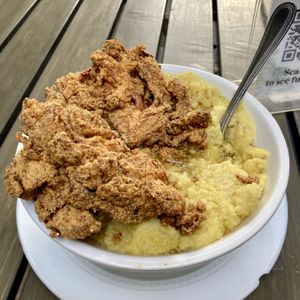 Shroom and Grits  at Vegan Avenue in San Antonio