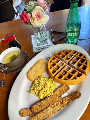 Waffles 🧇   at Vegan Avenue in San Antonio
