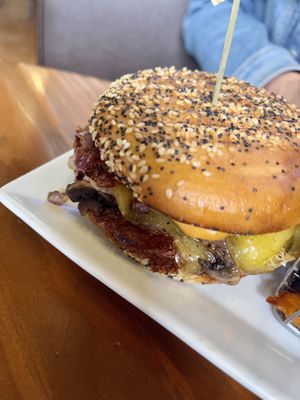 Cheezy mushroom 🍔   at Vegan Avenue in San Antonio