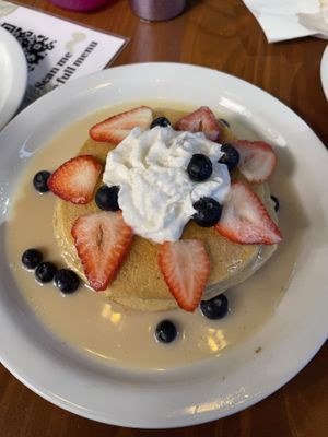 Tres leches pancakes 🥞   at Vegan Avenue in San Antonio