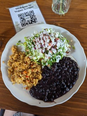 Sweet potato flautas at Vegan Avenue in San Antonio