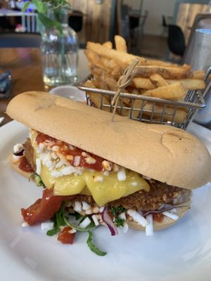 Chik’n Parm Hero  at Vegan Avenue in San Antonio