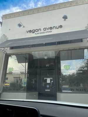 Restaurant entrance   at Vegan Avenue in San Antonio