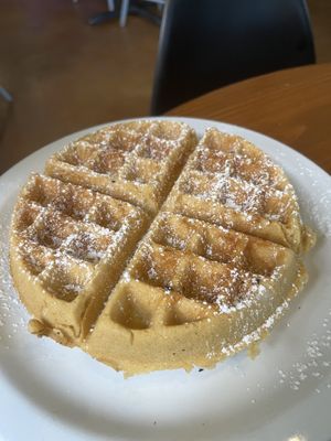 Plain waffle   at Vegan Avenue in San Antonio