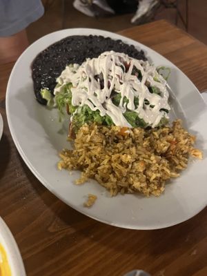 Sweet potato flautas  at Vegan Avenue in San Antonio