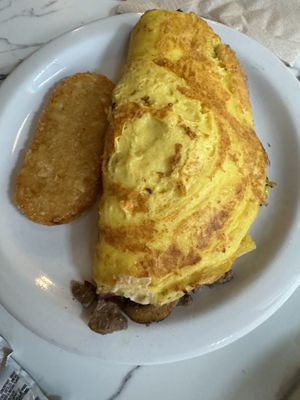 Cheezesteak Omelet  at Vegan Avenue in San Antonio