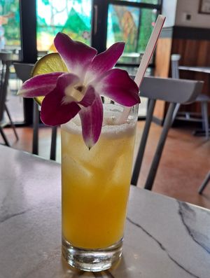 Passion Fruit Zero Margarita: zero-alcohol at Vegan Avenue in San Antonio