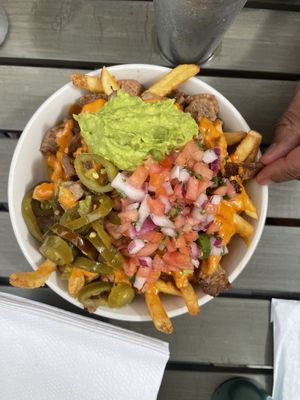 Carne Asada Fries  at Vegan Avenue in San Antonio