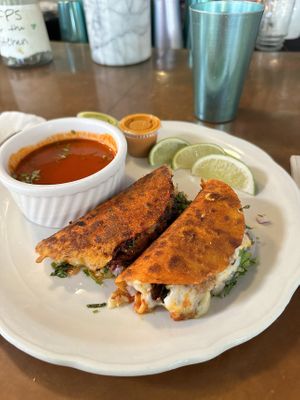 Birria Quesadillaa  at Vegan Avenue in San Antonio